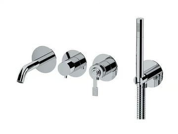 ATELIER - External bathtub mixer with hand shower by Remer Rubinetterie - view 2